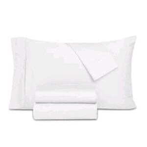 Everyday Home by Trident 100% Organic 300 TC Cotton Sheet Set - Cal King - White